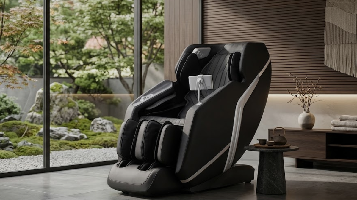 massagestoel in luxieuze huis