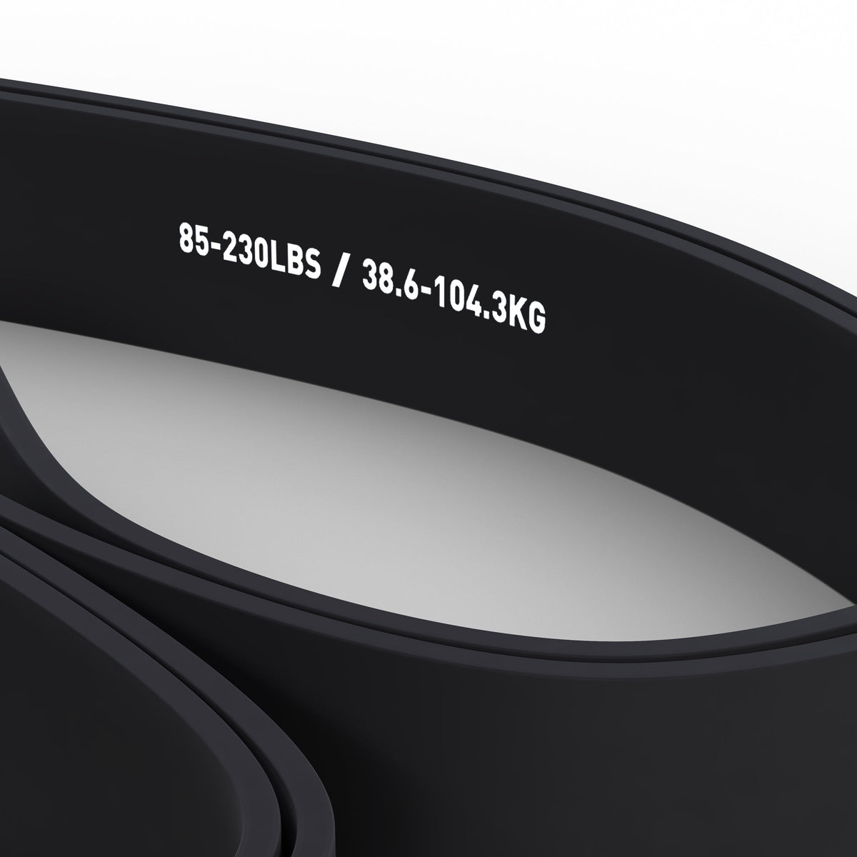 Zwarte weerstandsband (38,6–104,3 kg), vierde productfoto