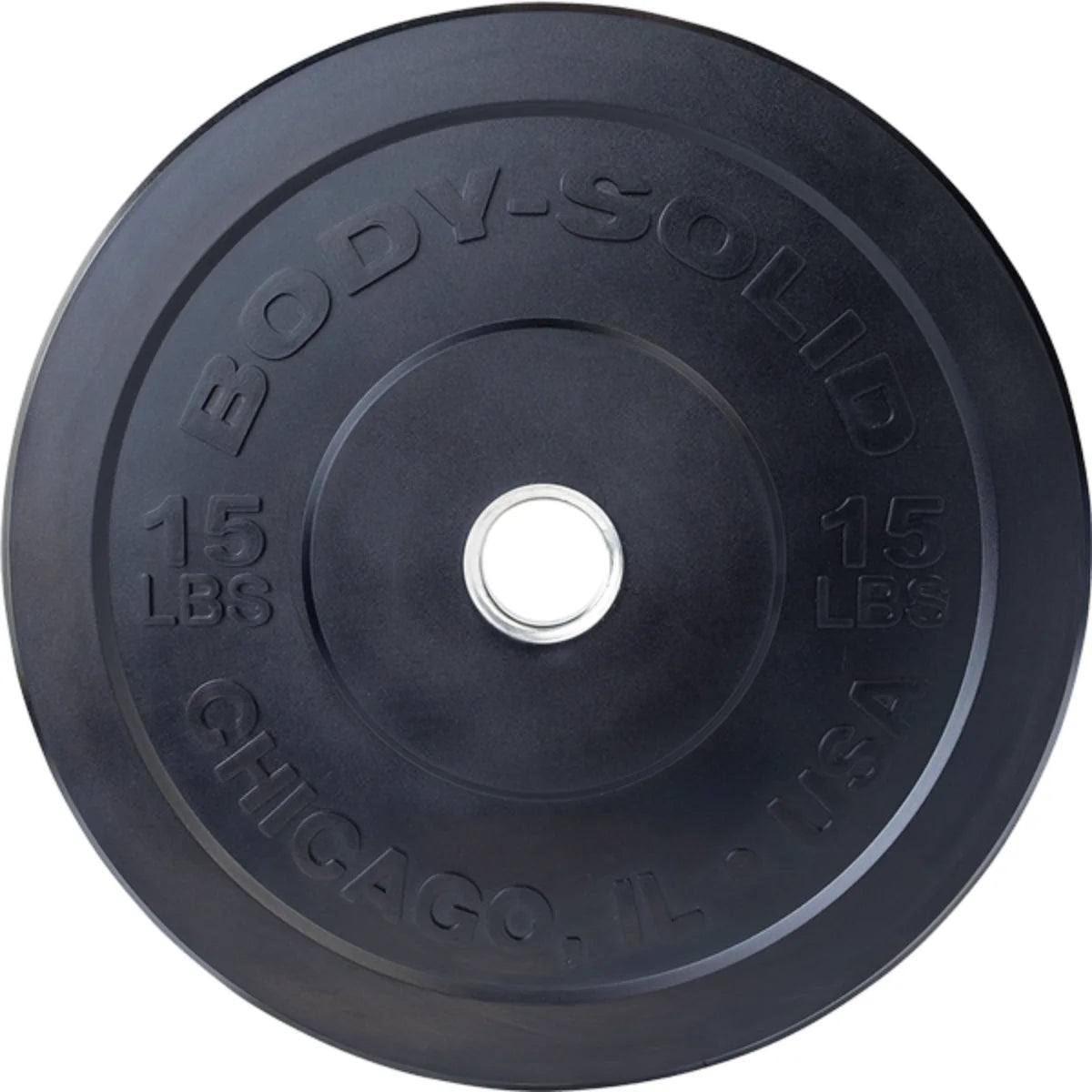 Body-Solid Chicago Extreme Zwarte Olympische Bumper Plates OBPXK