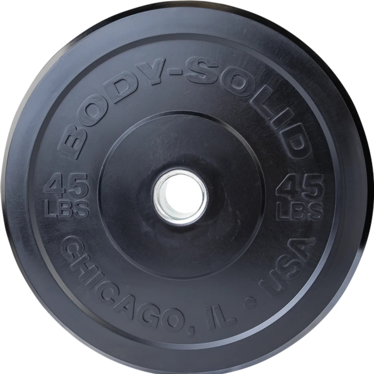 Body-Solid Chicago Extreme Zwarte Olympische Bumper Plates OBPXK