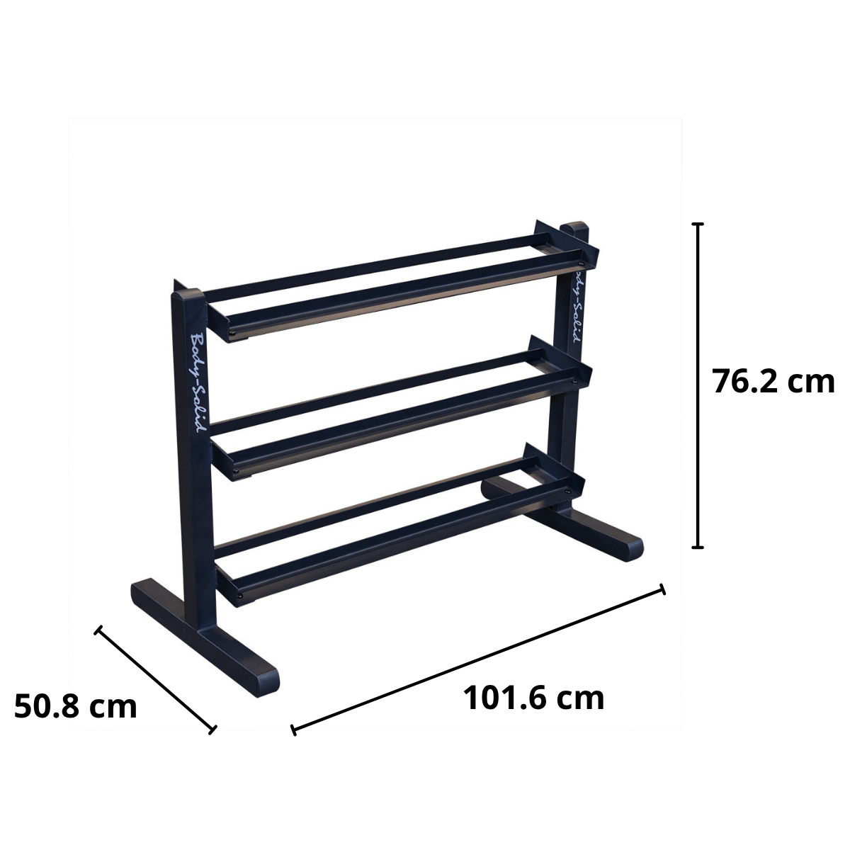 Body-Solid GDR363B 3-Laags Dumbbell Rek