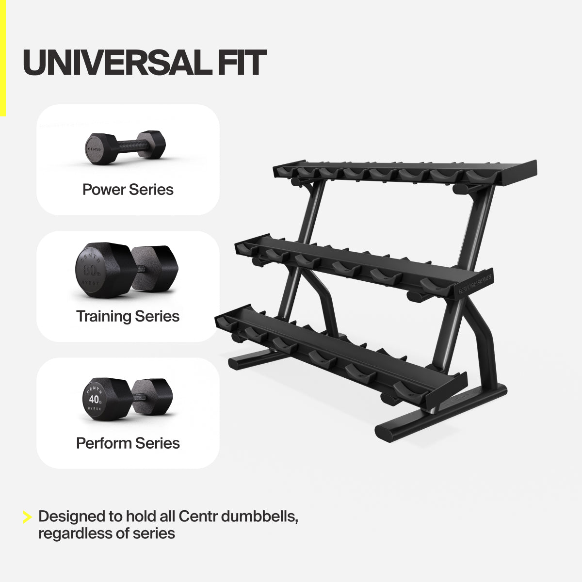 Afbeelding over compatibiliteit met Centr dumbbellseries