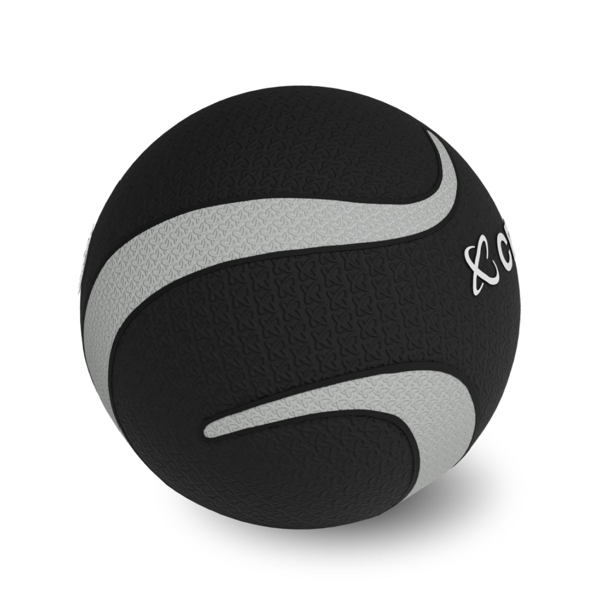 Zijaanzicht van de Centr x Hyrox slam ball van 3 kg