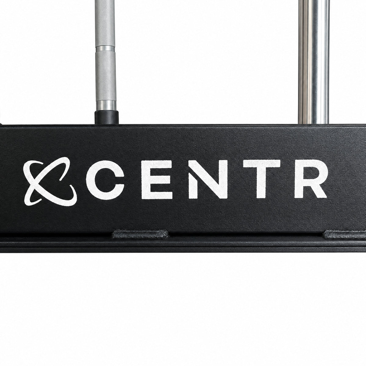 Centr-logo op het sledframe, boven de gemonteerde blade