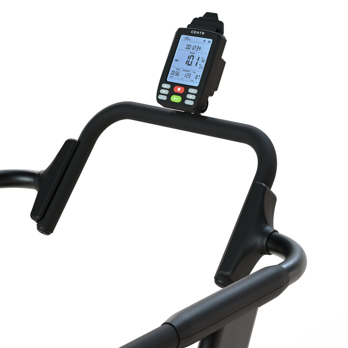 Console en bovenste handgrepen van de loopband