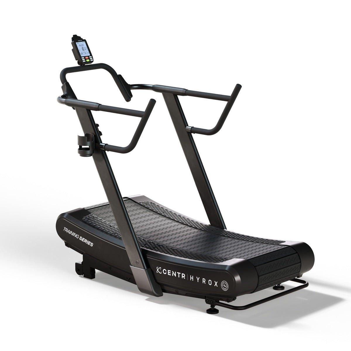 Centr x Hyrox Training Series loopband zonder motor, driekwartaanzicht