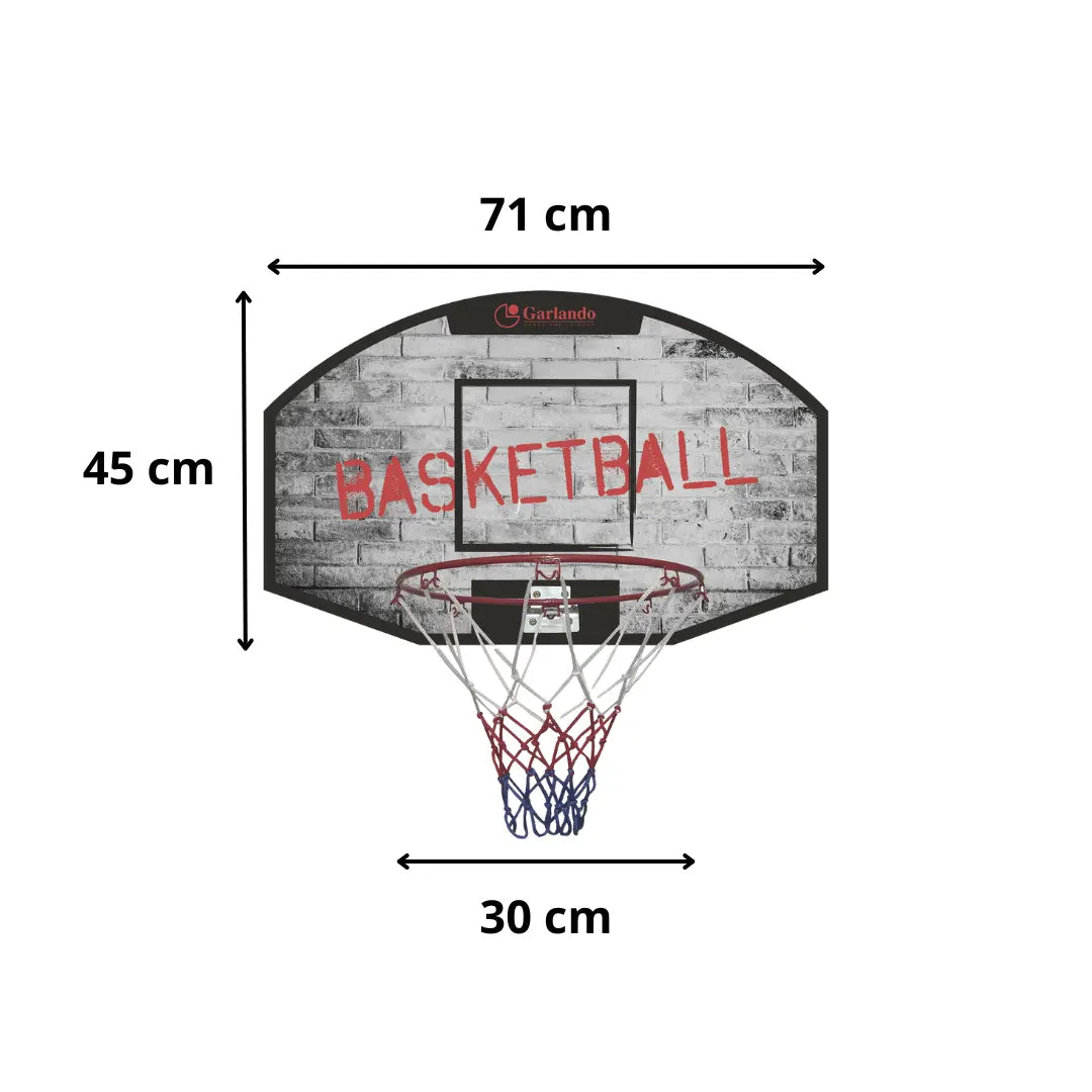 Garlando Portland Basketbalbord 71 x 45 cm