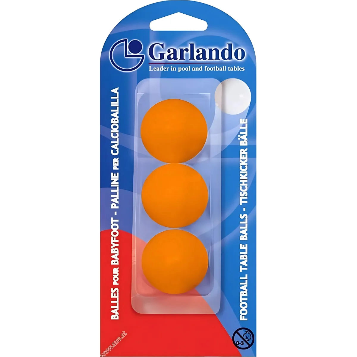 Garlando Voetbaltafel Balletjes - Oranje - 3 stuks