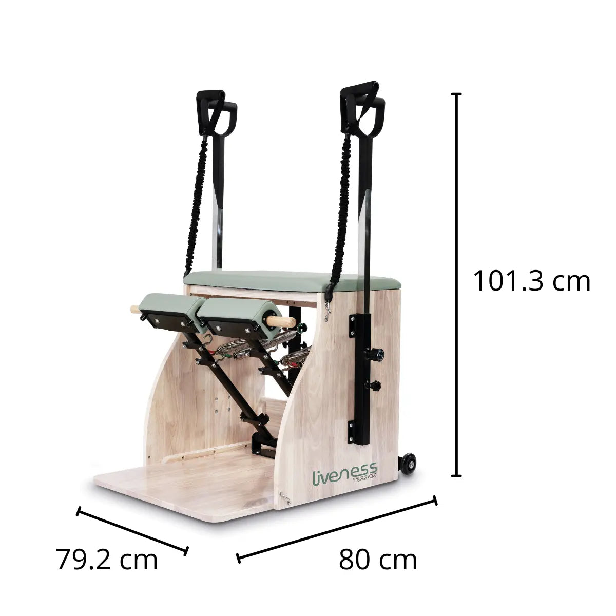 Liveness PTX1800 Wunda Chair Eikenhout Green Tea