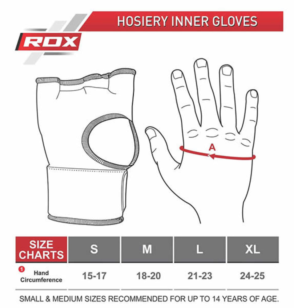 NRG fitness Gel Binnenhandschoenen met Bandage