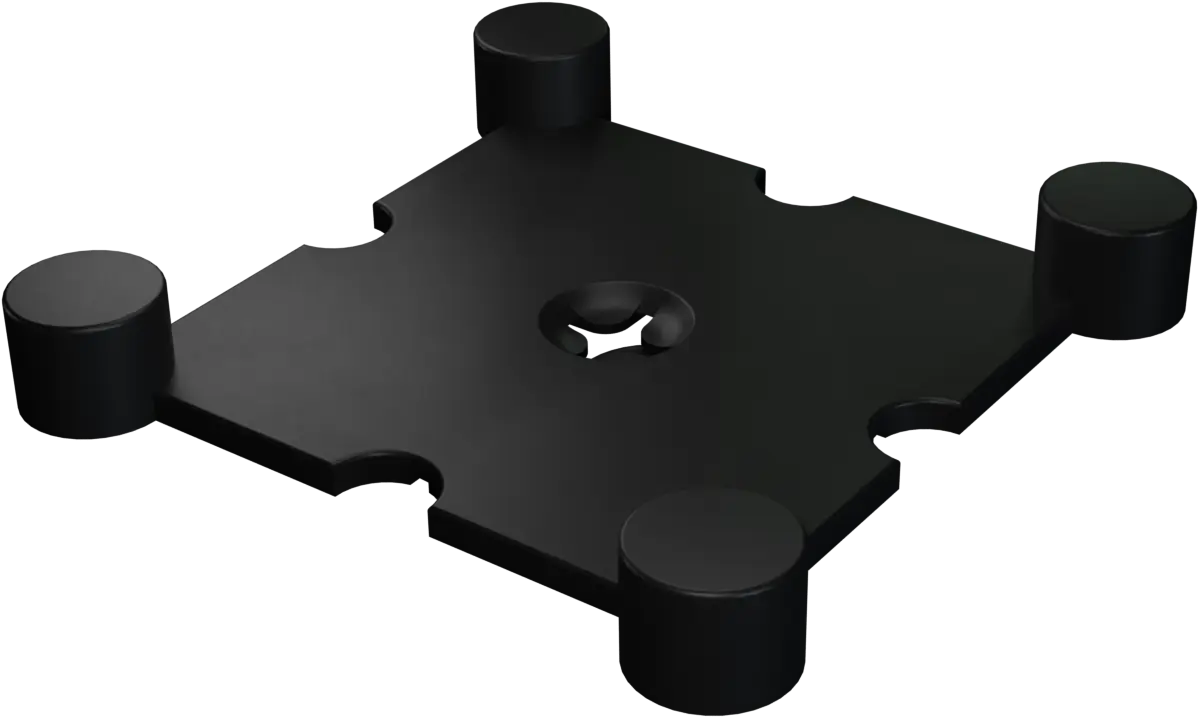 NRG fitness Hoekprofiel Rubberen Tegel Met Waterdichte SBR-laag - 15x15x2 cm