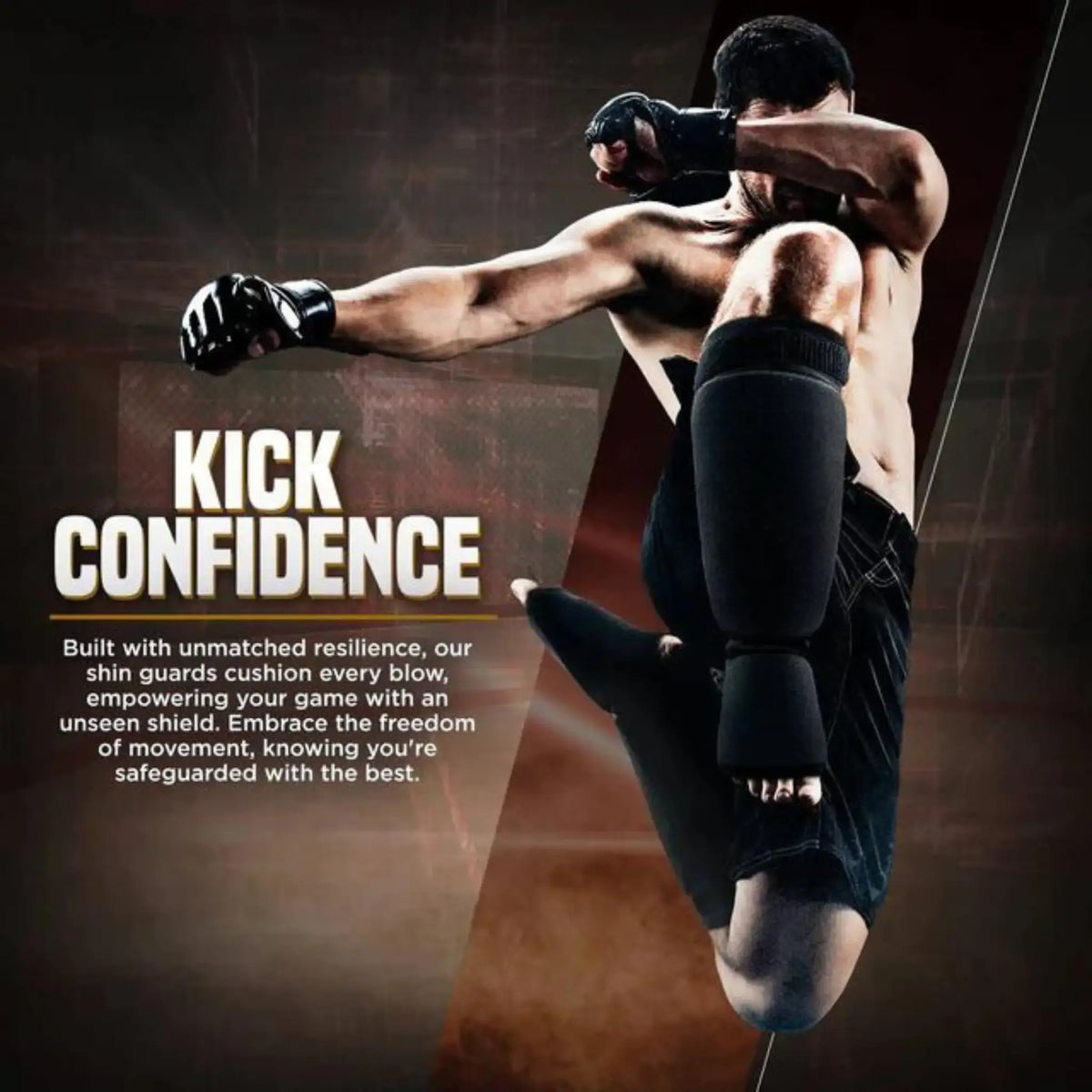 NRG fitness SIBB Scheenbeschermers Shin & Instep Zwart