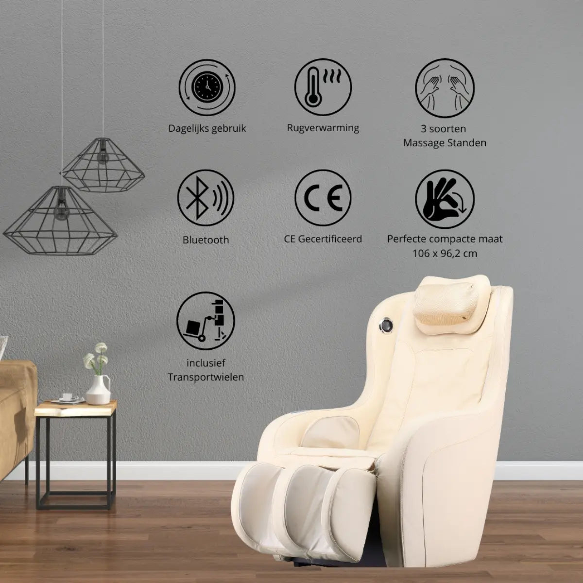 NRG Wellness Massagestoel Excellent Wit