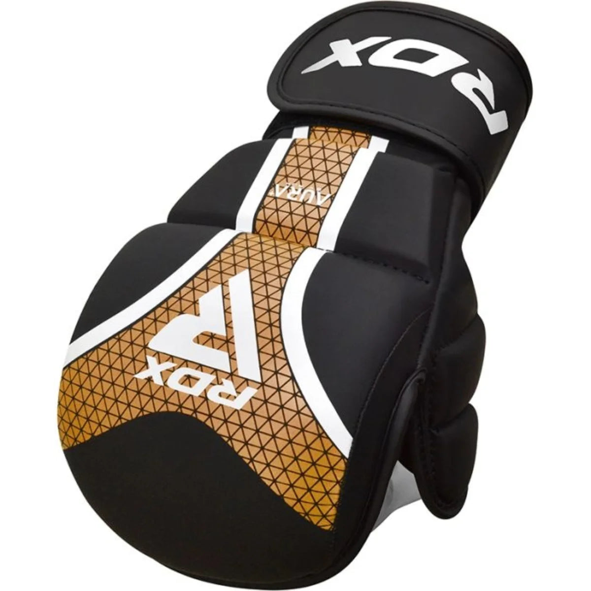 RDX Sports Aura+ T-17 Shooter MMA Handschoenen Zwart/Goud