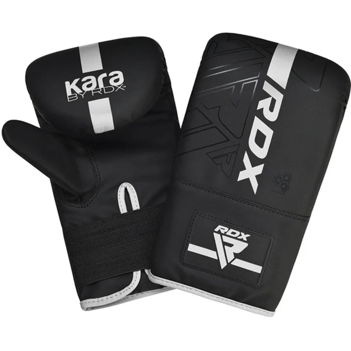 RDX Sports BOKSZAKMITTS F6 MAT ZWART met WIT