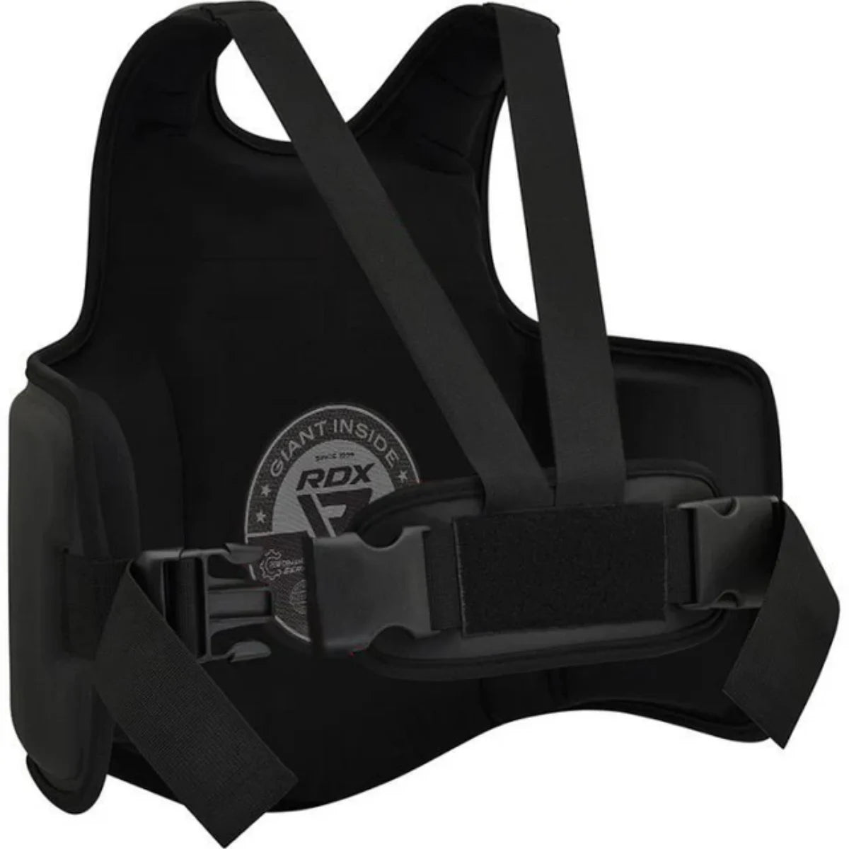 RDX Sports BORSTBESCHERMER F6 MAT ZWART met BLAUW