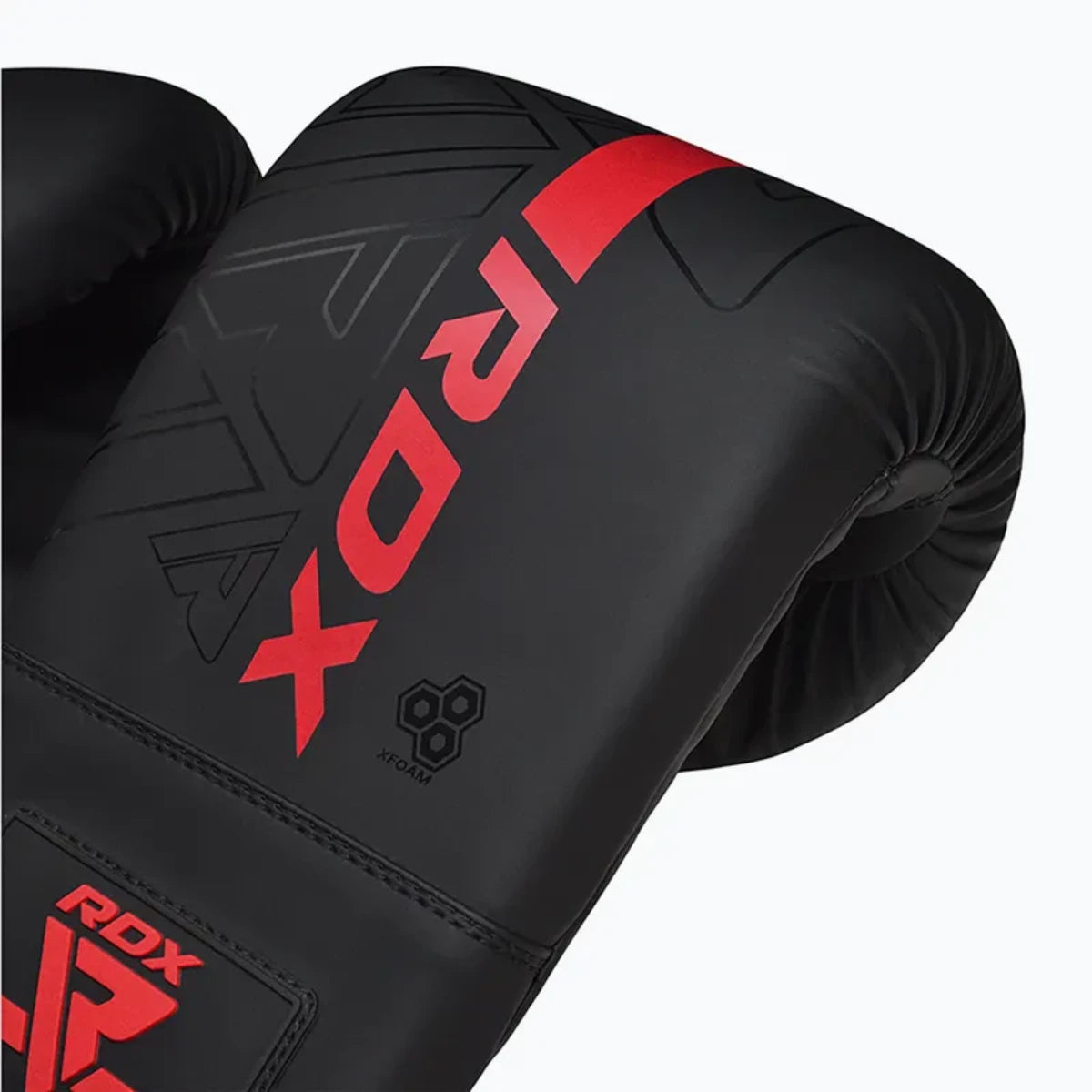 RDX Sports Boxing Bag Mitts F6 matt black with red