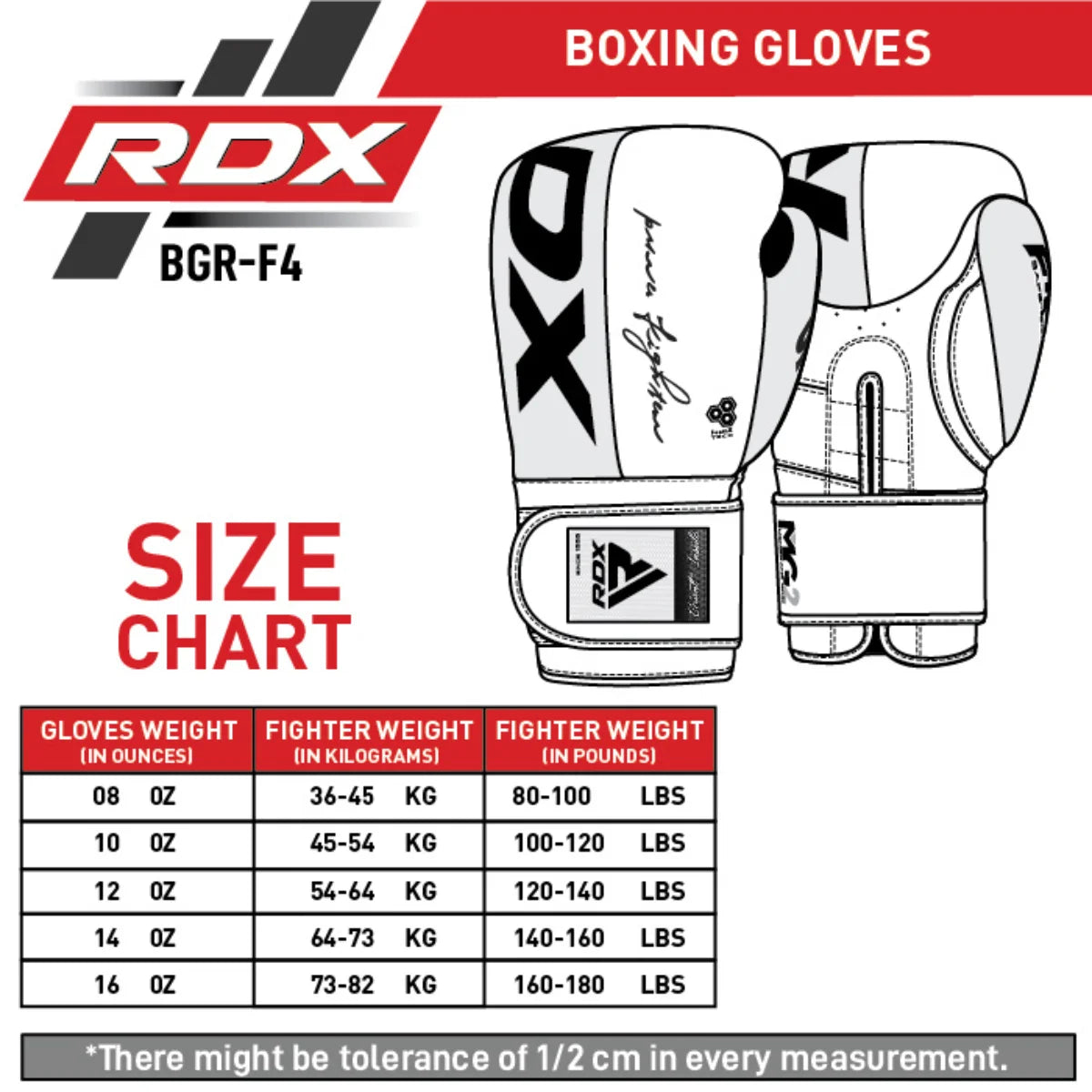 RDX Sports F4 Bokshandschoenen Sparring Kastanjebruin