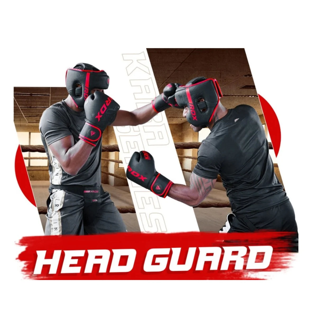 RDX Sports F6 Kara Hoofdbeschermer Zwart