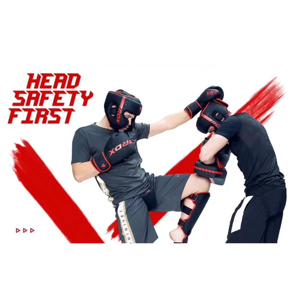 RDX Sports F6 Kara Hoofdbeschermer Zwart