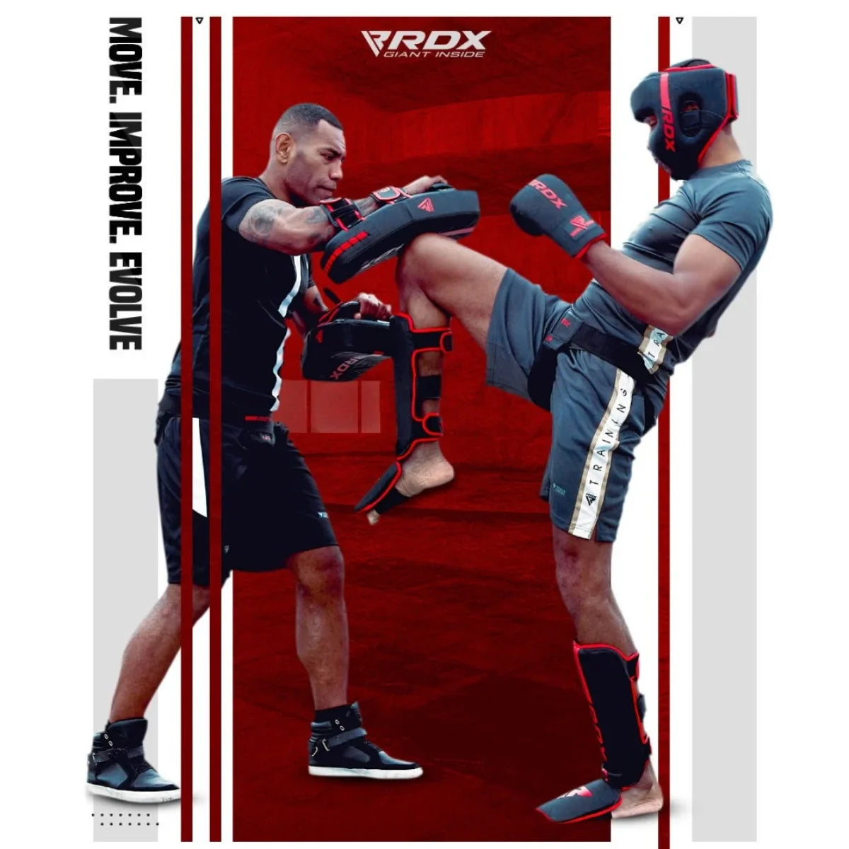 RDX Sports F6 Kara Thai Pad Zwart