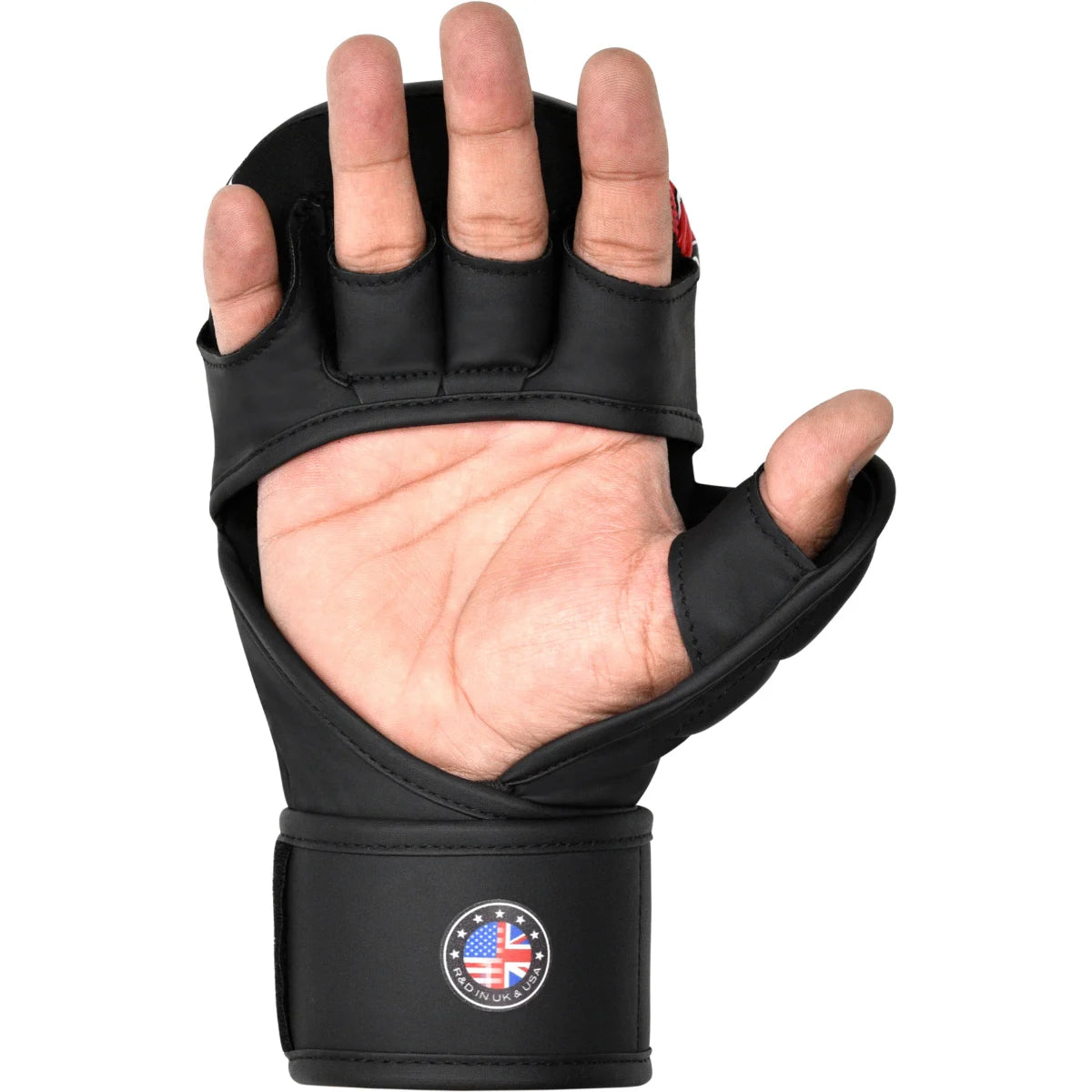 RDX Sports Grappling Gloves Shooter Aura F17 Zwart Met Rood