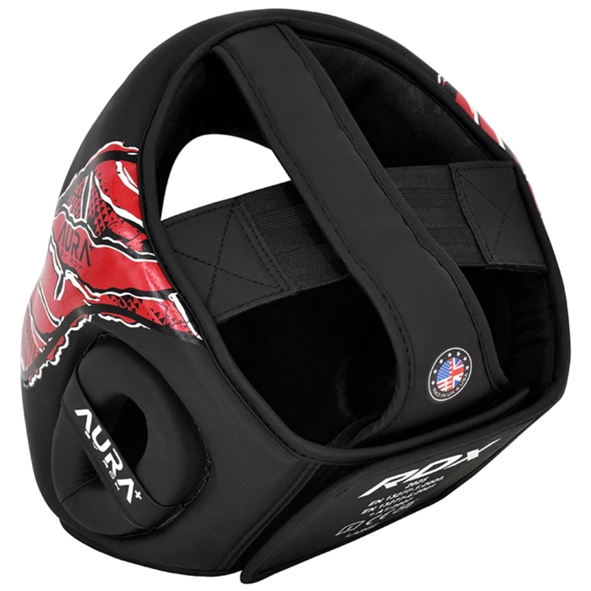 RDX Sports Hoofdbeschermer Aura F17 Zwart Met Rood