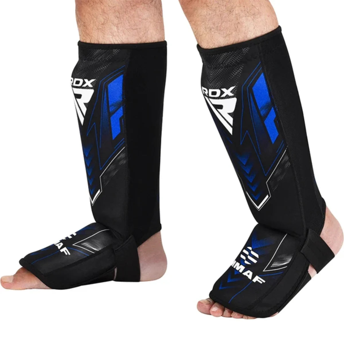 RDX Sports IMMAF Neopreen Scheenbeen-Wreefbeschermers Blauw