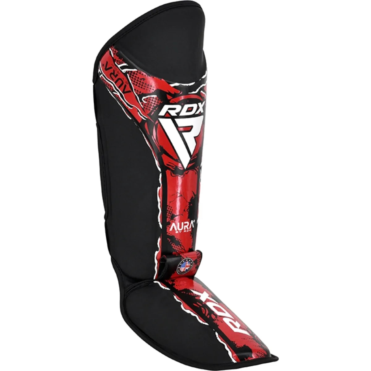 RDX Sports Scheen-Wreefbeschermer Aura F17 Zwart Met Rood