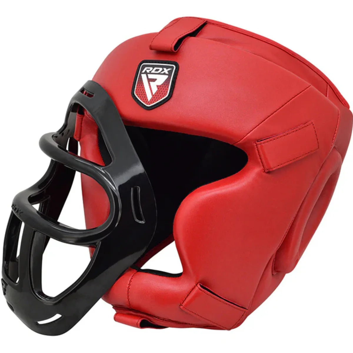 RDX Sports T1 Hoofdbeschermer Met Verwijderbare Gezichtskooi Rood