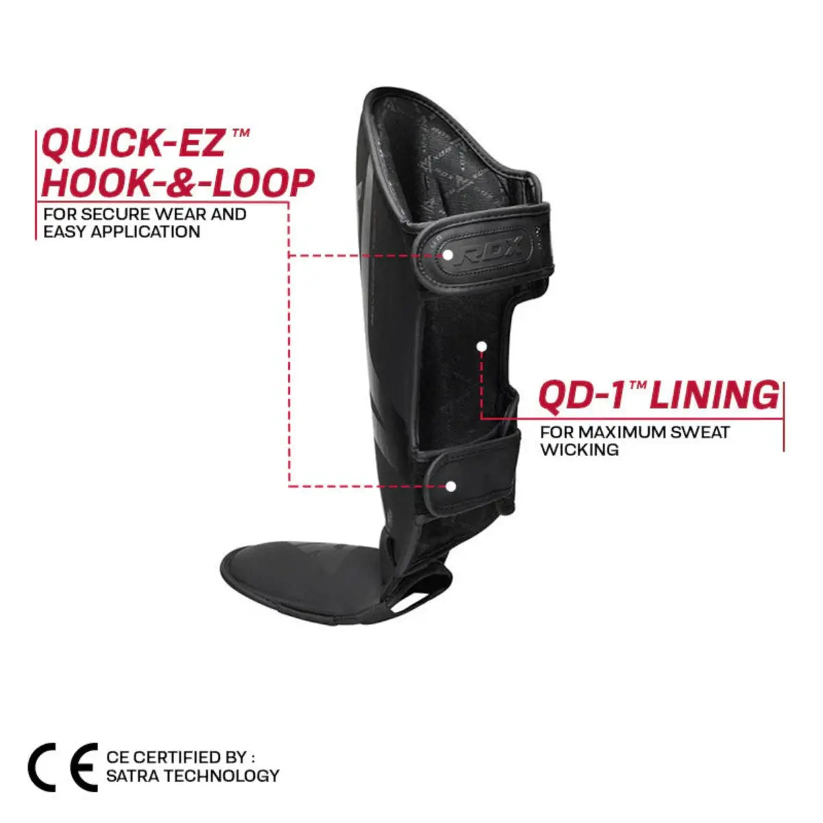 RDX Sports T15 Noir Black Shin Instep Scheenbeschermers