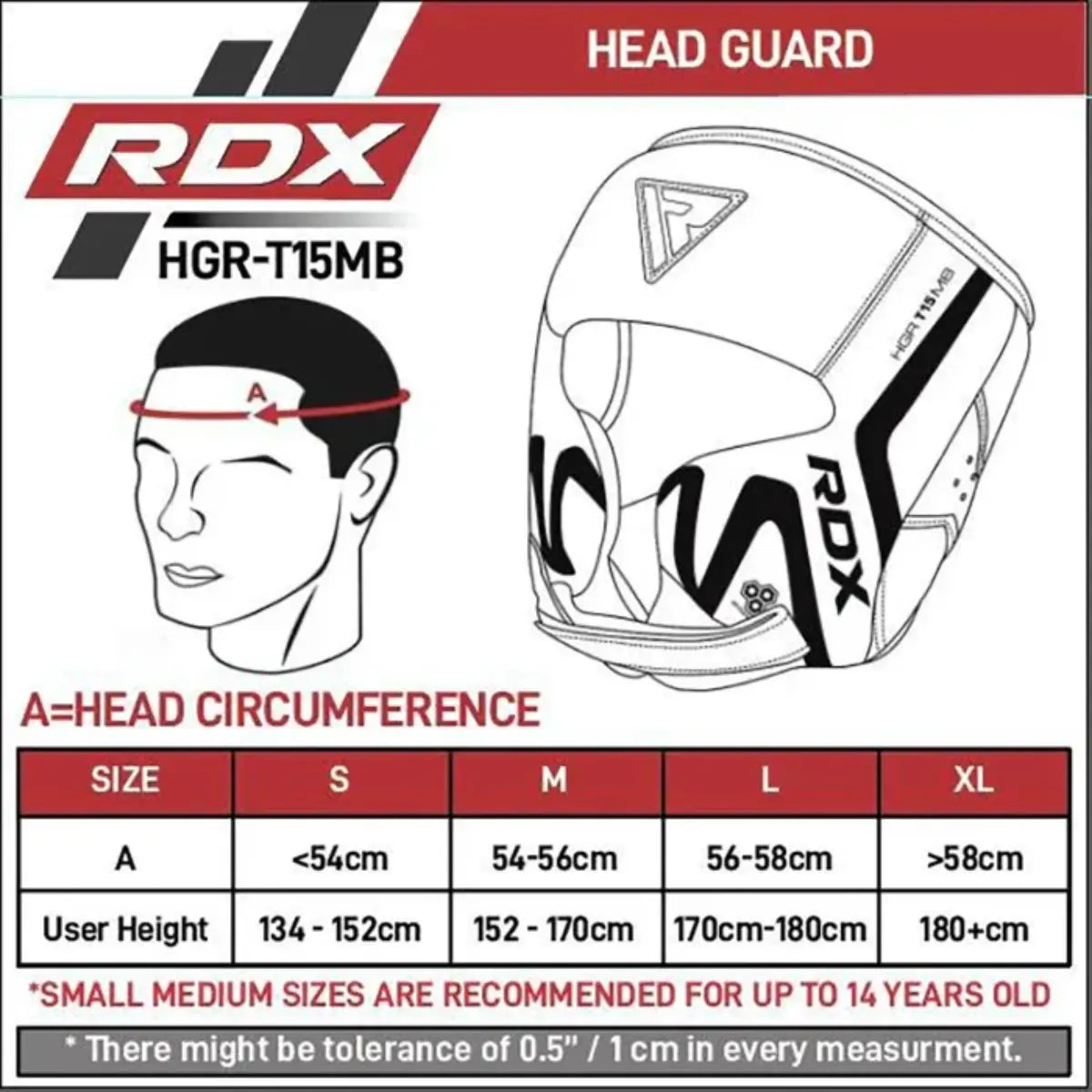 RDX Sports T15 Noir Cheek Protector Hoofdbeschermer Zwart