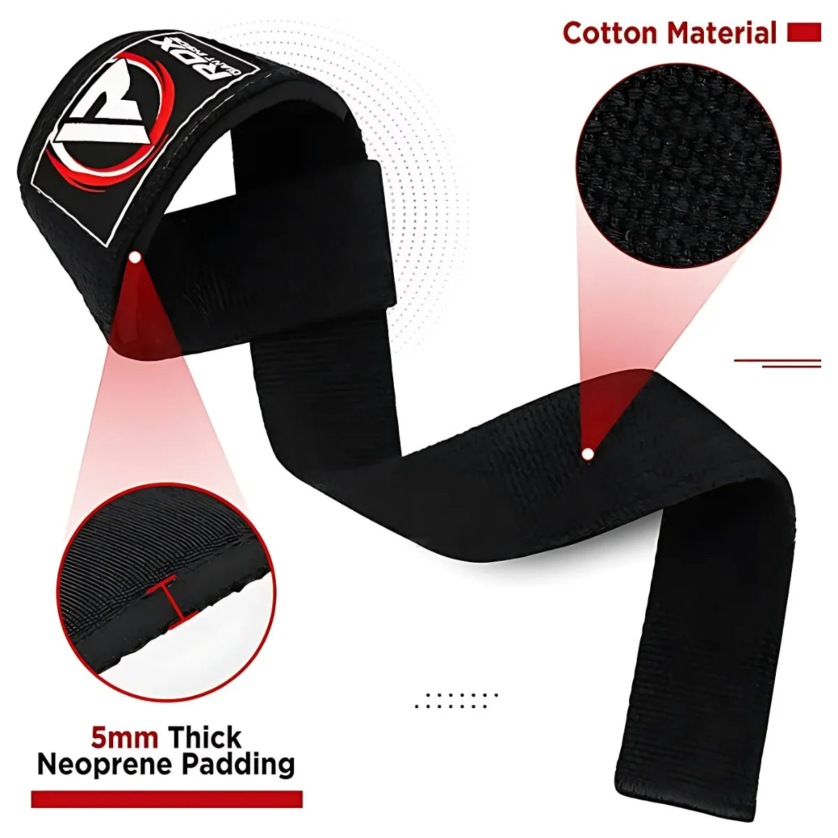 RDX Sports W1 Lifting Straps