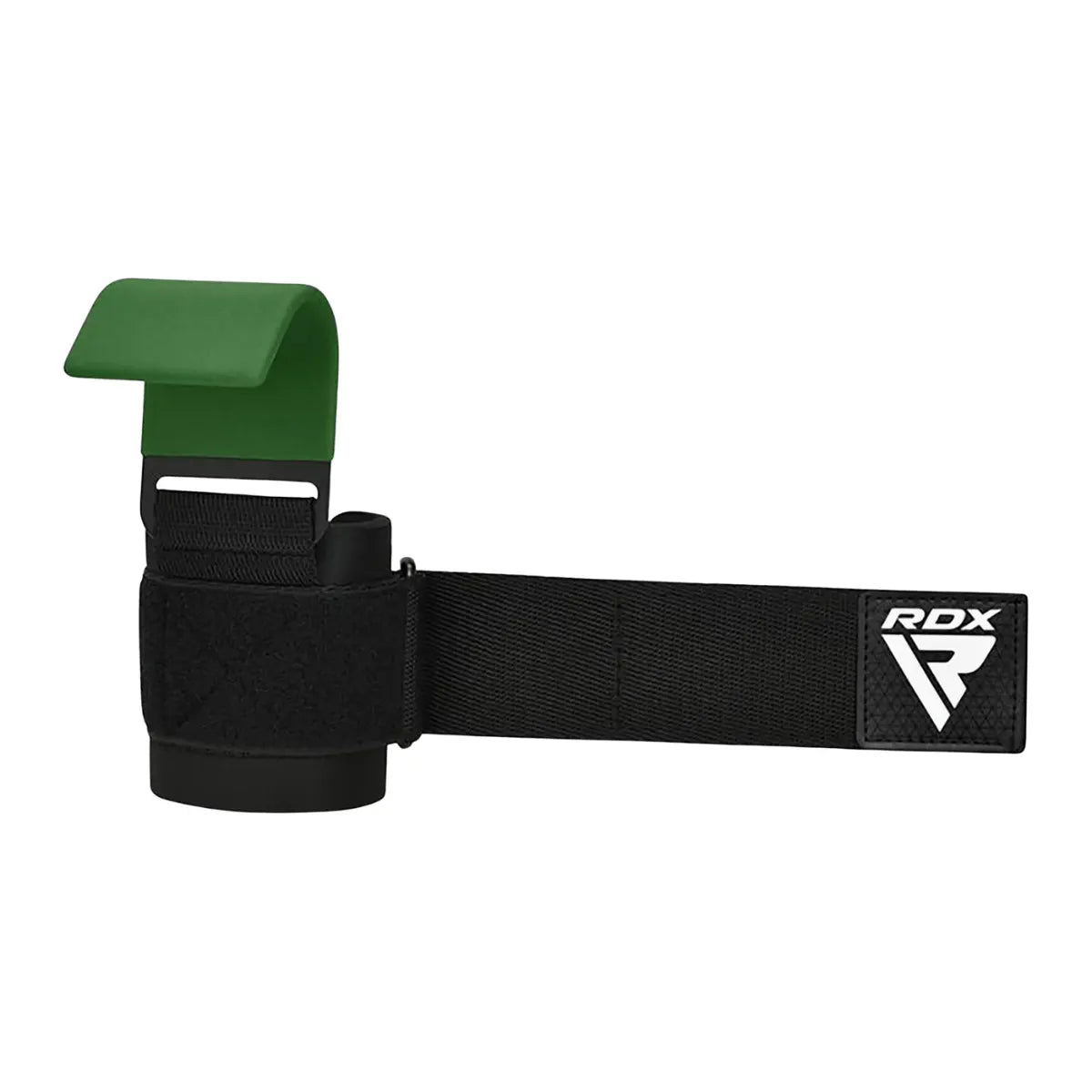 RDX Sports W5 Gel Lifting Hook Straps Plus Met Grip Groen