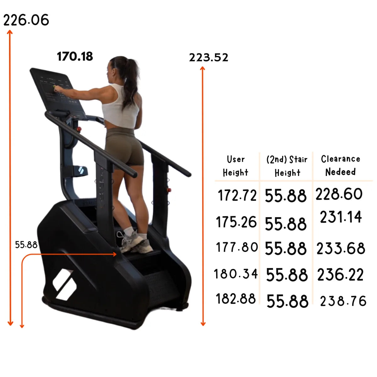 STEPR Pro Stair Climber LED Scherm