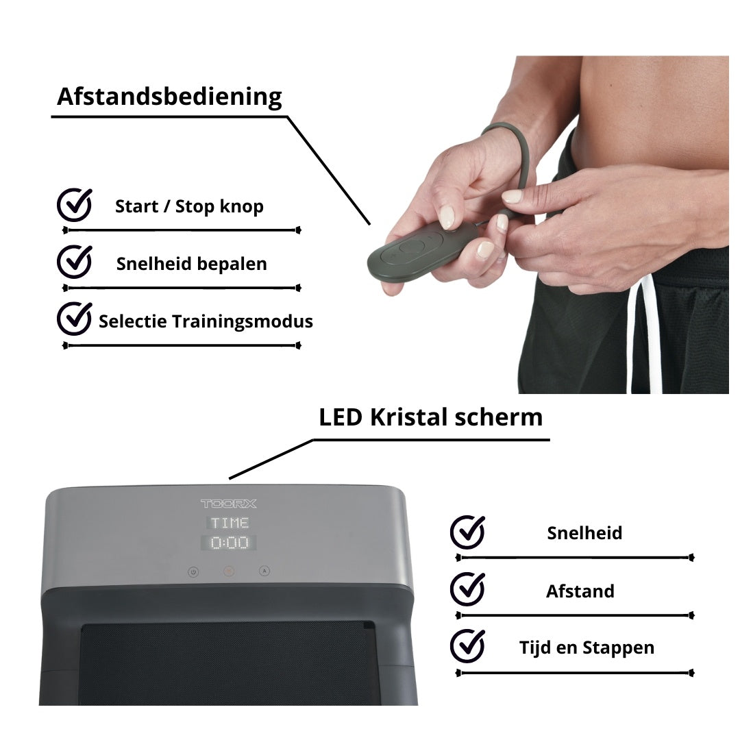 Toorx Fitness Loopband WP-G - Wandelband - Walking Pad