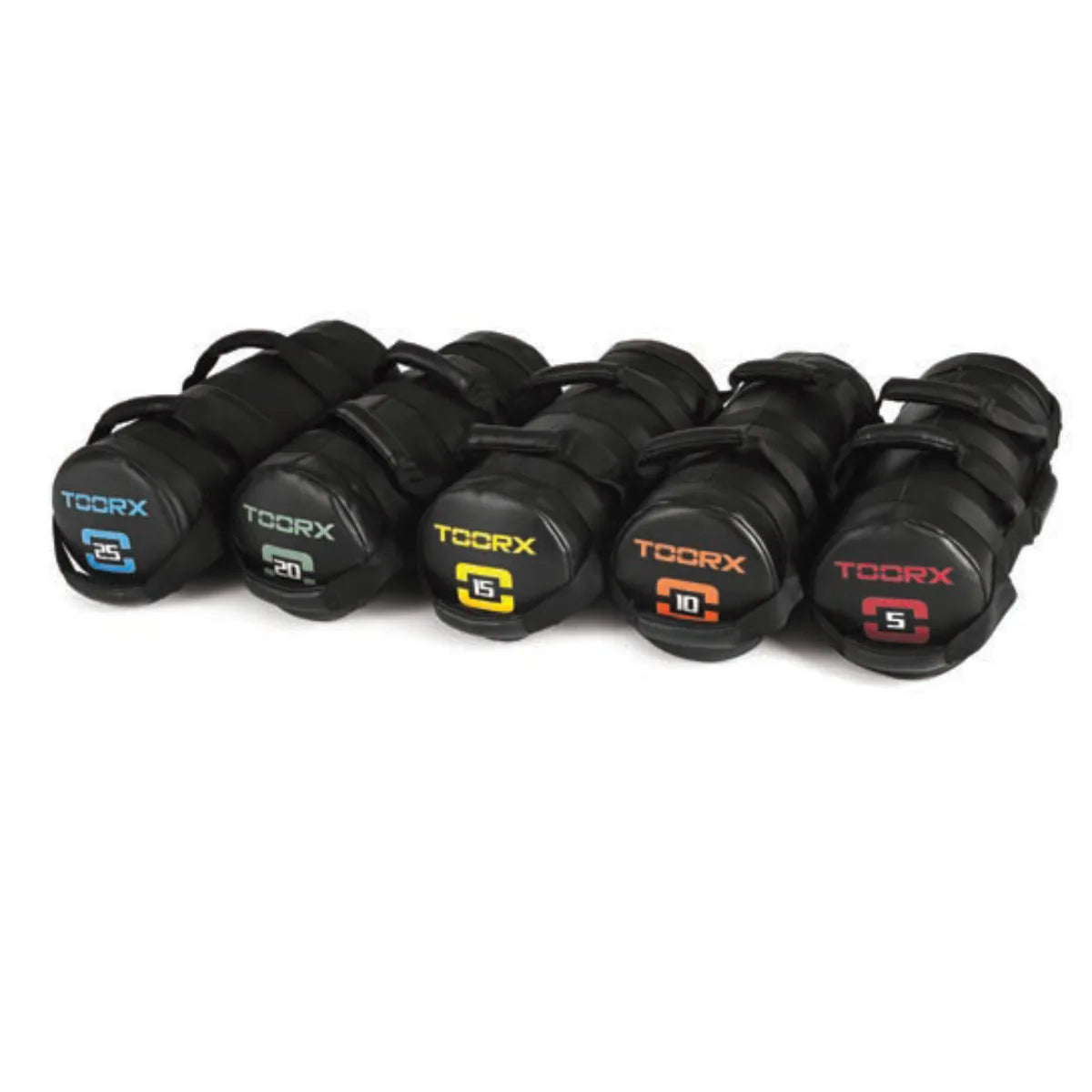 Toorx Professional Powerbag met 6 hendels - 5kg  - Carbon Look Coating